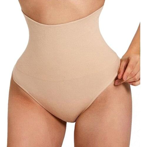 Women High Waist Trainer Body Shaper Shapewear Tummy Slimming Control Panties Butt Lifter Thong Panty Underwear Seamless