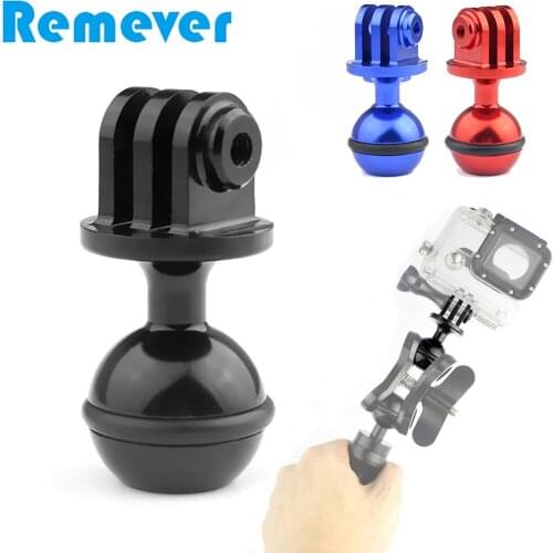Aluminum Alloy Mount Holders Adaptor with Ball Head for goPro Hero Cameras Diving Handgrip LED Flash