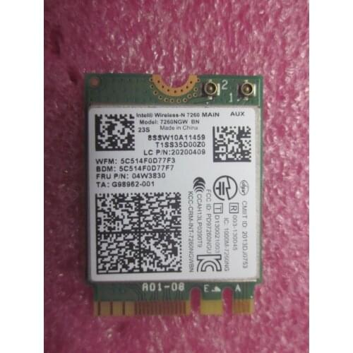 Lenovo Thinkpad L440 L540 X240 X240S T440 T440S T440P T540P W540 W541 7260NGW 7260 BN Bt4.0 FRU:04W3830