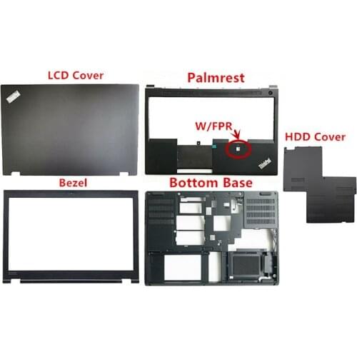 New Original For Lenovo Thinkpad P52 LCD Rear Top Lid Back Cover / Bezel /Palmrest W/FPR /Bottom Base 01AV379 01HY780