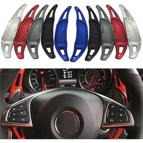 New 2 pcs Steering Wheel Shift Paddle Extension Shifters For Benz AMG A45 GLC C63 GLA45 GLS63 GLE63 G63