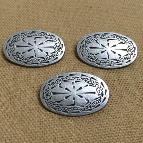 New Coming DIY 30PCS 31x20MM Antique Silver Oval StudS Rivet Punk Spike Shoes Belt Bag Accessories Leather Craft Shipping Free
