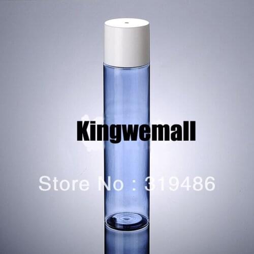 Wholesale 300pcs/lot Capacity 100ml Empty PET Plastic Blue Bottle Container For Cosmetic Packaging BYA15