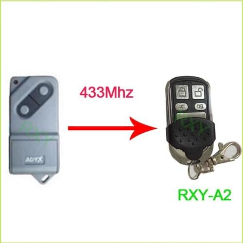 ADYX ALIZE EM2C remote control 433.92mhz garage door ADYX 433mhz remote control