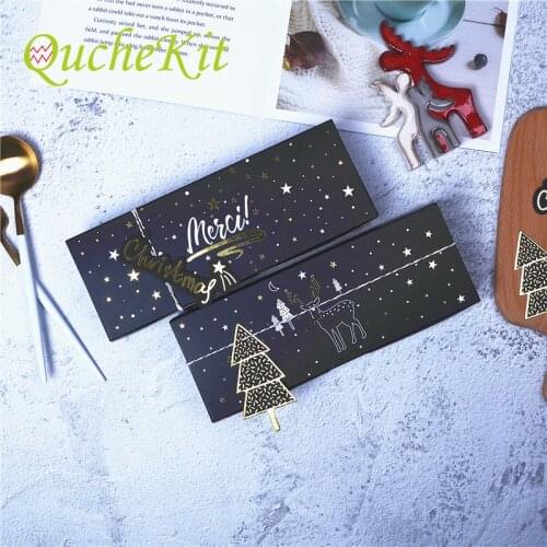 Chirstmas Series Paper Box Cookie Chocolate Candy Storage Box Party DIY Gifts Baking Handmade Packing Boxes