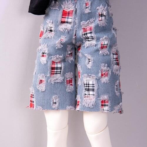 BJD Doll shorts apply to 1-3 1-4 uncle size fashion hole shorts doll accessories