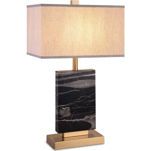 Modern nordic crystal led stone abajur de mesa bed lamp table lamps for bedroom bedside lamp living room lamp