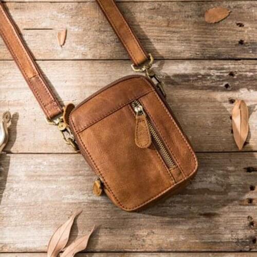 Luufan High Quality Black Brown Mens Leather Mini Shoulder Bags For Ladies Women Men Unisex Waist Bags Summer Hot Fashion Bags