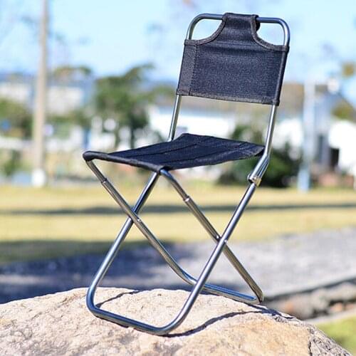 Light Outdoor Fishing Chair By Strong Aluminum Alloy Nylon Camouflage Folding Small Size Chair Camping Hiking Chair