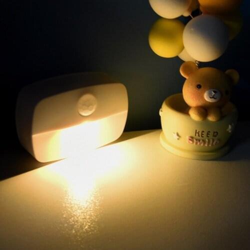 Under Cabinet Light PIR LED Motion Sensor Light AAA Batteries Night Light LED Lamp For Wardrobe Kitchen Bedroom Closet
