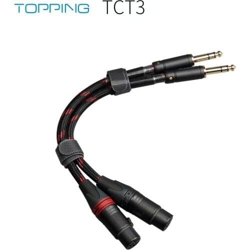 TOPPING TCT3 HIFI Audio Cable Big Three Core 6.35 Revolution XLR Female Head Balance Cable