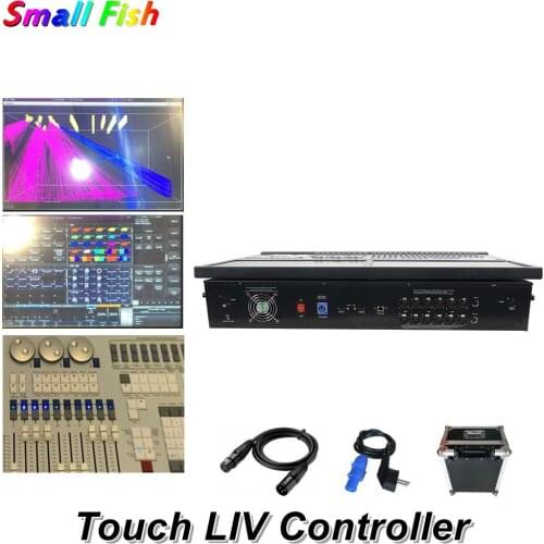 Flightcase Packing Newest 11.1 System Stage Touch LIV Controller Moving Head LED Par Console 19-in Double Screen Dj Controller