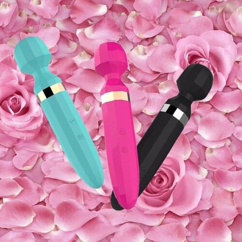 USB Chargable Vibrators For Women Clitoris Powerful Magic Vagina Stimulator AV Wand Masturbator G Spot Dildo Sex Toys For Adults