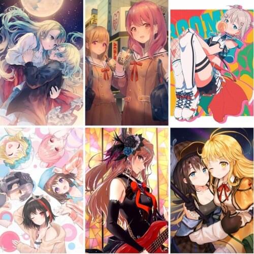 BanG Dream! Girls Band Party! Retro Poster Anime Posters Canvas Painting Wall Poster Home Decor Wall Art Picture Room Decoration