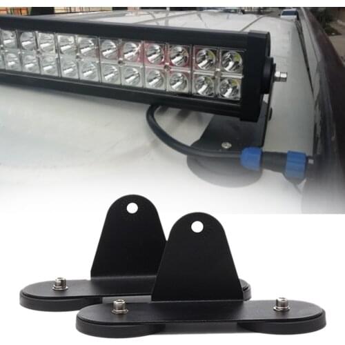 1 Pair Alloy Car Roof LED Strong Light Base Bracket Mount Magnetic Holder For SUV Truck Modification Auto Exterior Accessories
