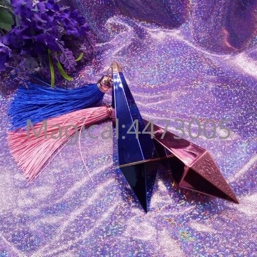 10/20/40pcs 12.1mm Rose Gold/Navy Blue Octagonal Lipstick Tube With Tassels Empty DIY Cosmetic Lip Rouge/Balm/Gloss Container