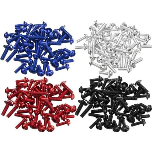 158x Black Fairing Bolts Kit Fastener Clips Screws for Motorcycle Sportbike Repair Screws Kit Bolts and Nuts Screw Screw Set