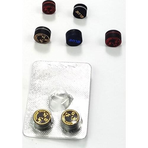 3pcs/lot 11mm 14mm NILI Pool cue tips Black Hardness in S/M/H 8layer billiard tips and 6layer snooker cue stick accessories