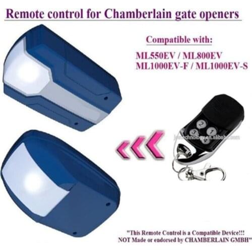 5pieces The remote control replace for Chamberlain ML1000EV-F / ML1000EV-S door openers high quality very