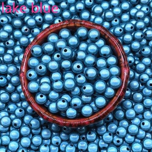 New 6mm 8mm 3d Miracle Shining Dream Acrylic Round Spacer Beads for Jewelry Making DIY #07