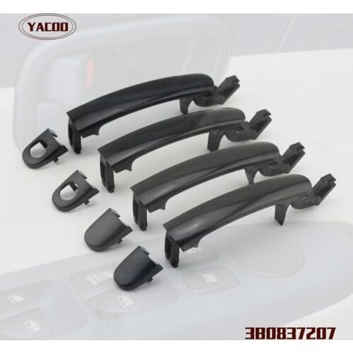 FREESHIPPING 4PCS FR=FL RR=RL OUTSIDE DOOR HANDLE FOR SEAT SEAT TOLEDO 1999-2006 3B0837207
