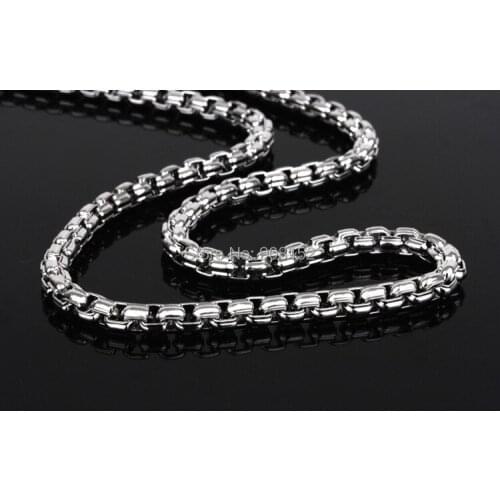 3.5mm 316L Stainless Steel Chain, Titanium Circles style Chain Necklace Whloesale, sale by 10m/roll