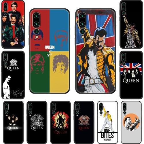 Queen Band Freddie Mercury Phone case For Huawei P 8 10 20 30 Smart Plus 2019 Z Lite Pro 2017 2019 black pretty waterproof