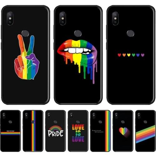 Lesbian LGBT Rainbow Pride Phone Case For Xiaomi Redmi 7 9t 9se k20 mi8 max3 lite 9 note 8 9s 10 pro Soft Silicone Shell Cover