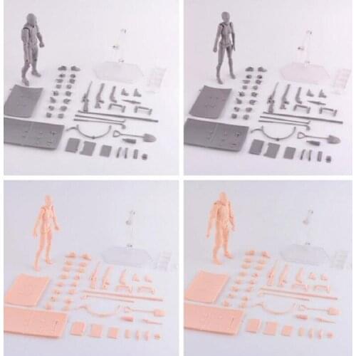 Skin color body 2.0 Drawing Figures For Artists Action Figure Model Human Mannequin Man and Woman Set Toys Draw figures figurine