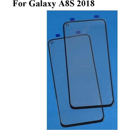 For Samsung galaxy A8S 2018 G8870 Front LCD Glass Lens touchscreen Touch screen Outer Screen A 8s SM-G8870 Glass without flex