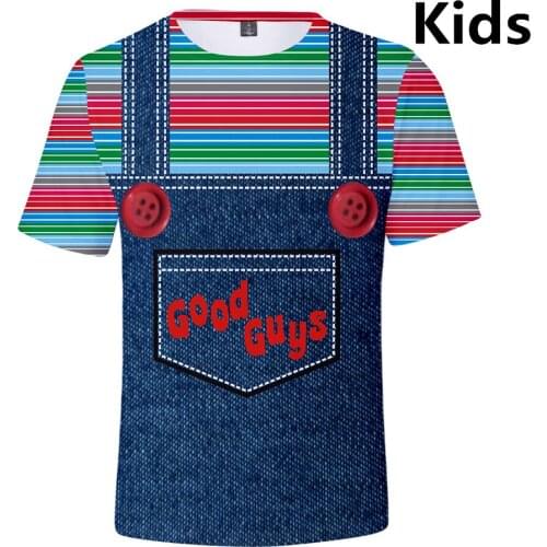 2 to 14 years kids t shirt The evil Good Guys toy 3d print t-shirt boys girls halloween Chucky tshirt top Children clothes
