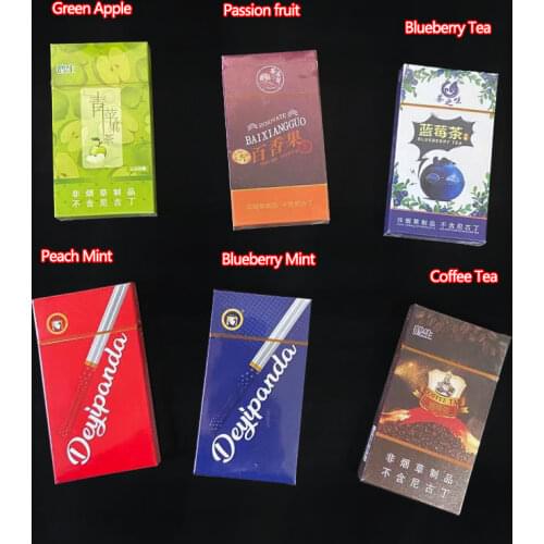 Hami melon ice blueberry honey peach Tea Cigarette mint Cigarettes Healthy No Nicotine Tobacco free Health products quit smoking