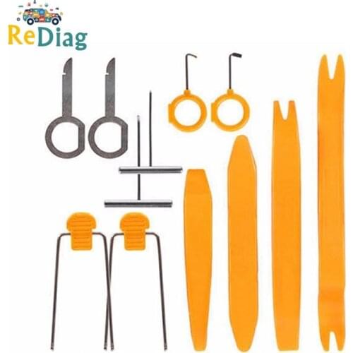 Car Interior Modification Disassembly Tool 12-piece Set Audio Navigation Removal Tool Plastic Buckle Screwdriver Repair