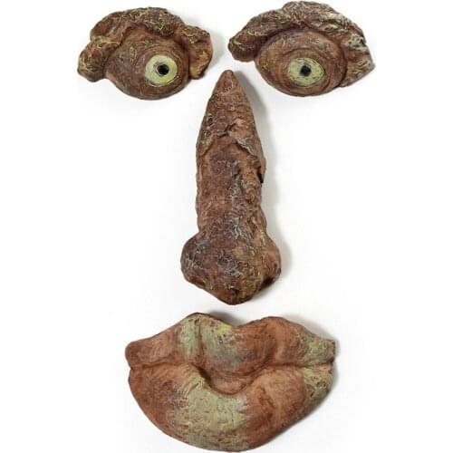 Outdoor Statue Sculpture Decoration Garden Decortaion Funny With Mustache Captain For Birthday Gifts Tree Face Man Ornament