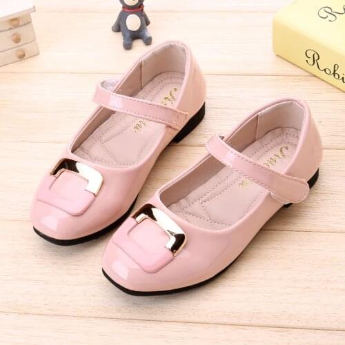 Hot Spring Big Girls Shoes Fashion Princess Slip-on Children Sneaker kids Student Leather Shoes For Girls Shoe Size 26-36