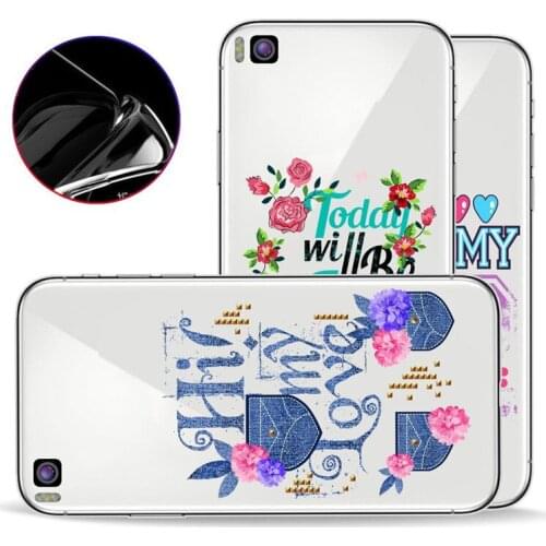 Mobile Phone Case For Huawei P8 Transparent Pattern Ultra-thin Mobile Phone