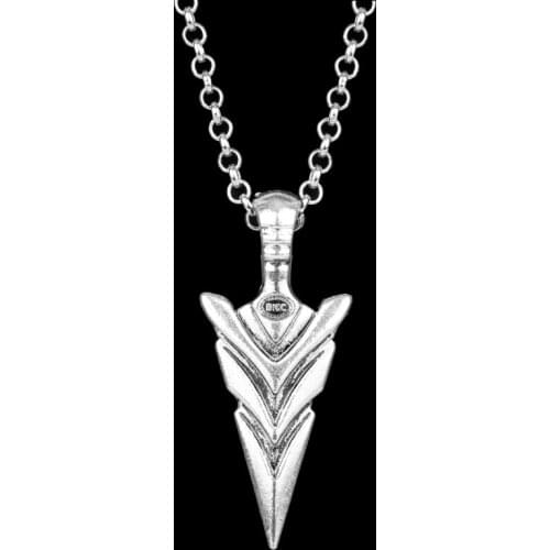 MQCHUN Movie Green Arrow Logo Oliver Queen Hero TV Pendant Necklace Men women Suspension Arrow Necklace-30