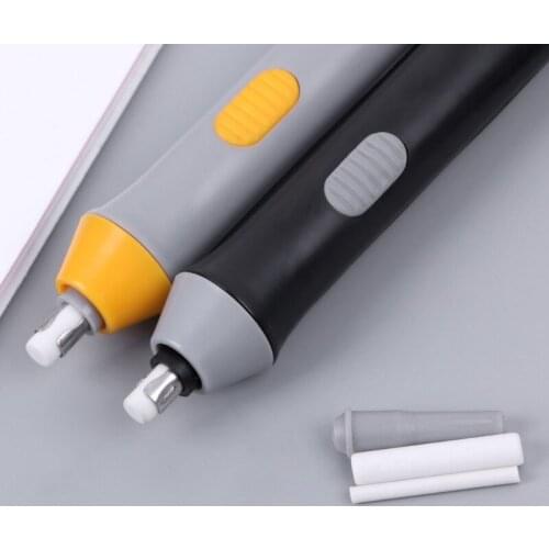 2021 New Electri Rubber Eraser Sketch Drawing Erasing Battery School Stationery Supplies