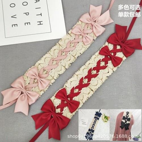 Fashion lolita Double bow women Gothic hairbands girls headbands ladys hair accessories