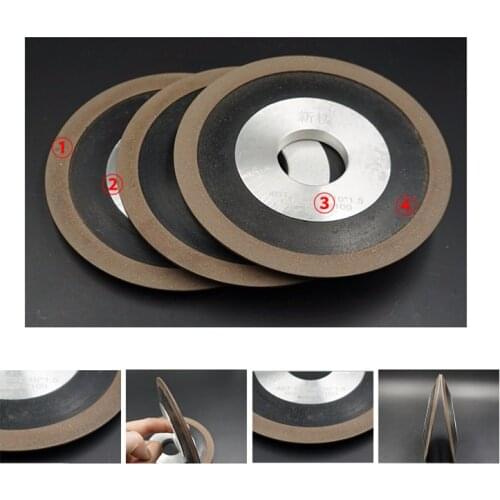 Single Bevel Diamond Grinding Wheel For Grinding Tungsten Steel Alloy Saw Blade Milling Cutter Grinding Wheel 100% Concentration