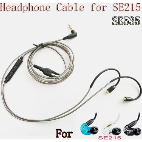 Original MMCX Cable for Shure SE215 SE535 SE846 Earphones Upgrade Replacement Cables with Remote Mic Volume Control Headset Wire