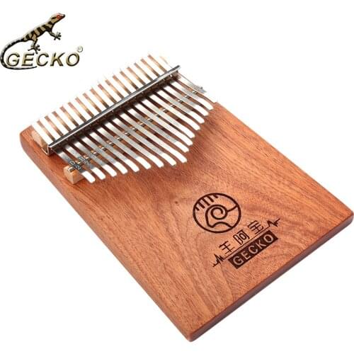 GECKO April Yang kalinba 17 Keys C tones solid wood Thumb Finger Piano beginner Camphor Mahogany Musical instrument xylophone