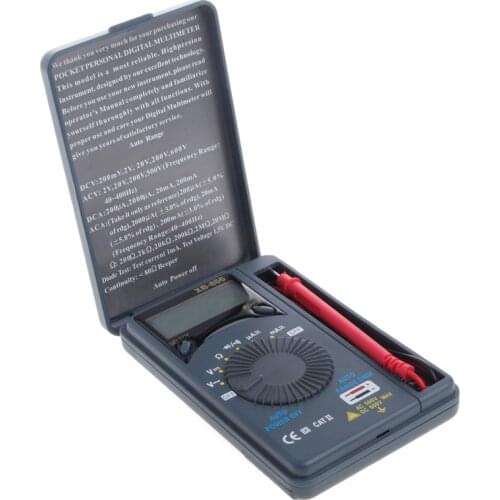Drop Ship XB866 Mini Auto Range LCD Voltmeter Tester Tool AC/DC Pocket Digital Multimeter