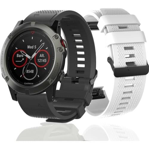 For Gamin Fenix 6 5 Instinct Smart Watch Replacement watchband 22mm Silicone Quick fit Bracelet Strap for Forerunner 935 945 S60