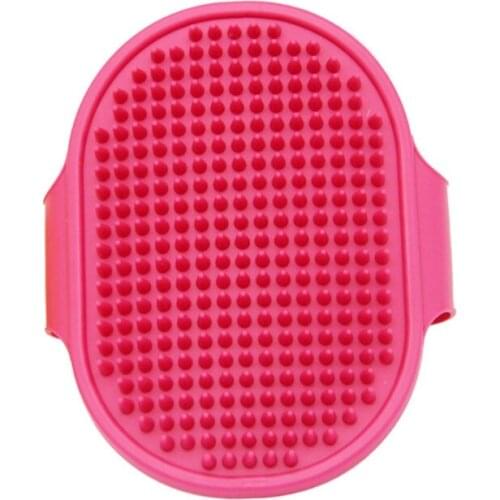 Dog Grooming Brush Pet Shampoo Bath Brush Soothing Massage Rubber Comb for Long Short Haired Dogs and Cats 5 Colors
