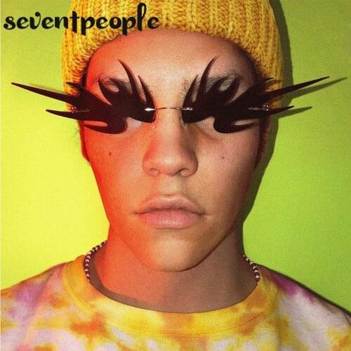 Flame Rimless Sunglasses Women 2020 Fashion Unique Goldfish Vintage Steampunk Sun Glasses For Men Gafas De Sol Mujer UV400