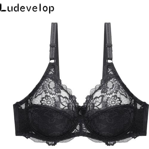 Ultrathin Bra C D E Cup Lace Bras For Women Plus Size Bra Sexy Lingerie Female Underwear Fashion Ladies Big Size Brassiere