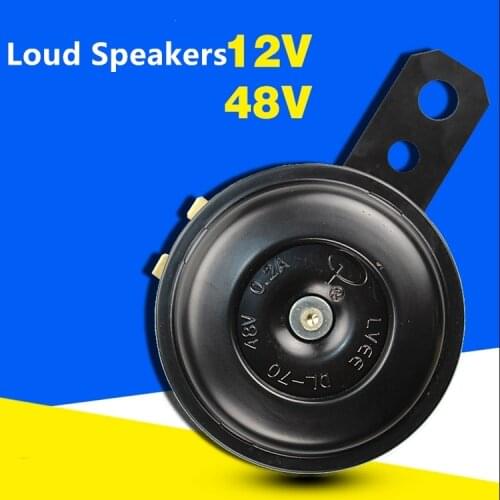 Universal Motorcycle Electric Horn kit 12V 1.5A 105db Waterproof Round Loud Horn Speakers for Scooter Moped Dirt Bike ATV