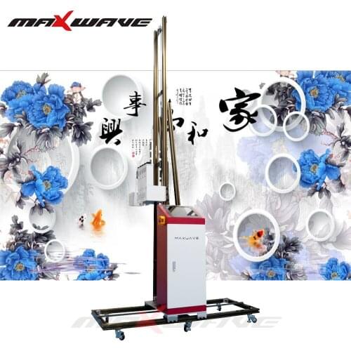 High Resolution Vertical Wall Printer with Ink Suction Device for Auto Cleaning And 3D Printing on Wall