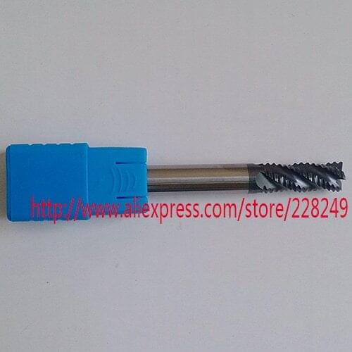 1pc D8*25*D8*75 HRC45 4 Flutes Tungsten Solide Carbide Roughing End Mills For CNC Milling Tools